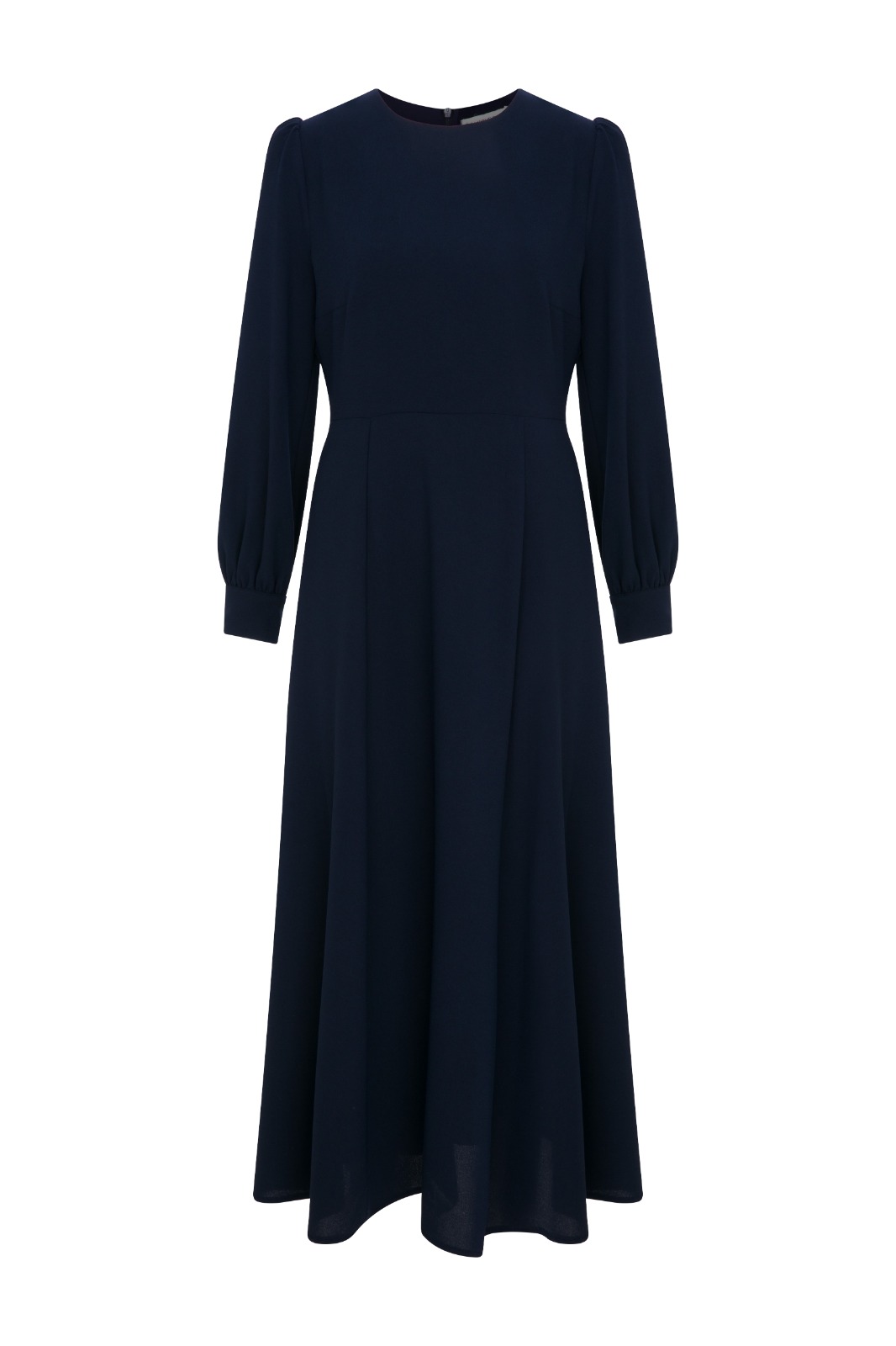 SOPHIE Midi Crepe Navy Blue Dress